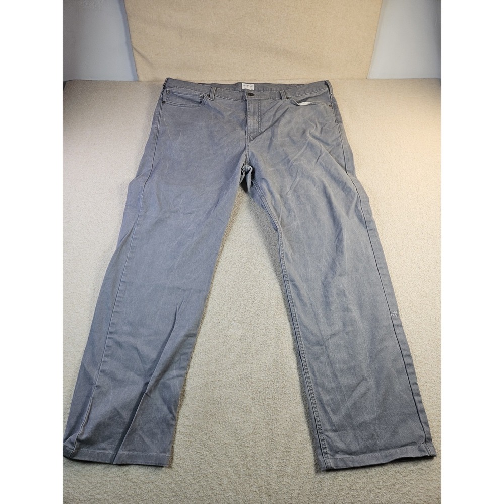 Dockers Gray Straight Leg Jeans Men's 42x30 Stretch 5 Pocket Cotton